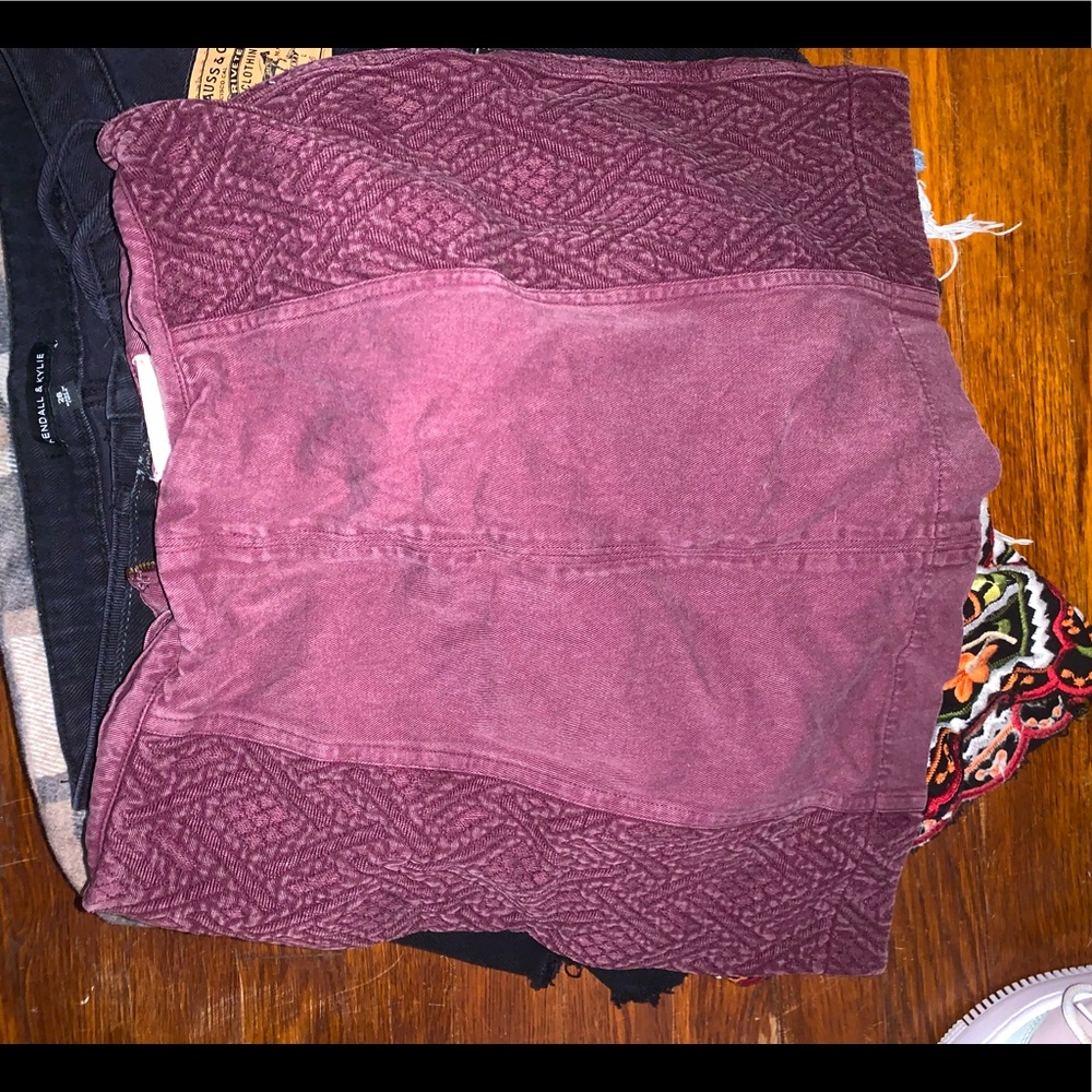 Maroon skirt